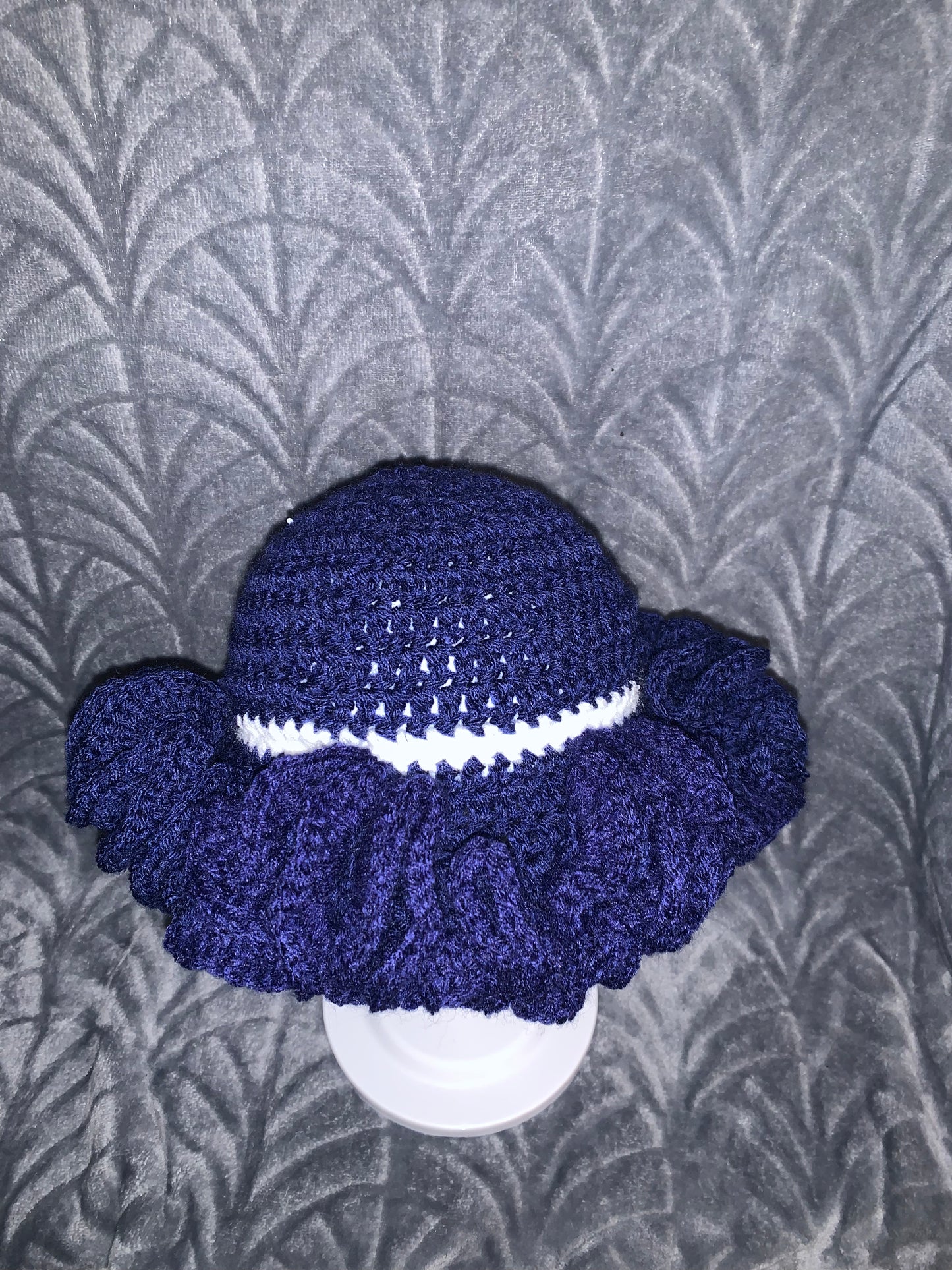 Navy Blue-White Xtreme Wavy Bucket Hat