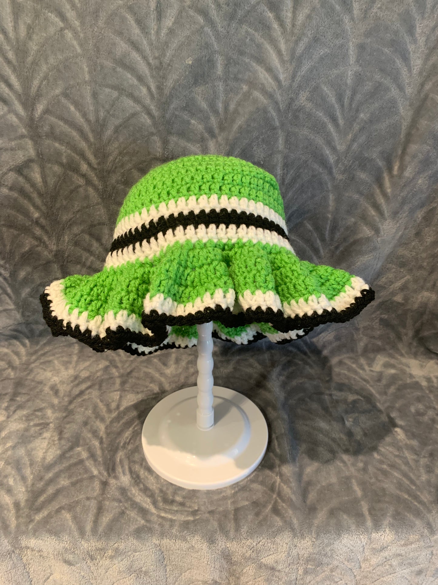 Lime Green Saddle Style Wavy Bucket Hat (Copy)
