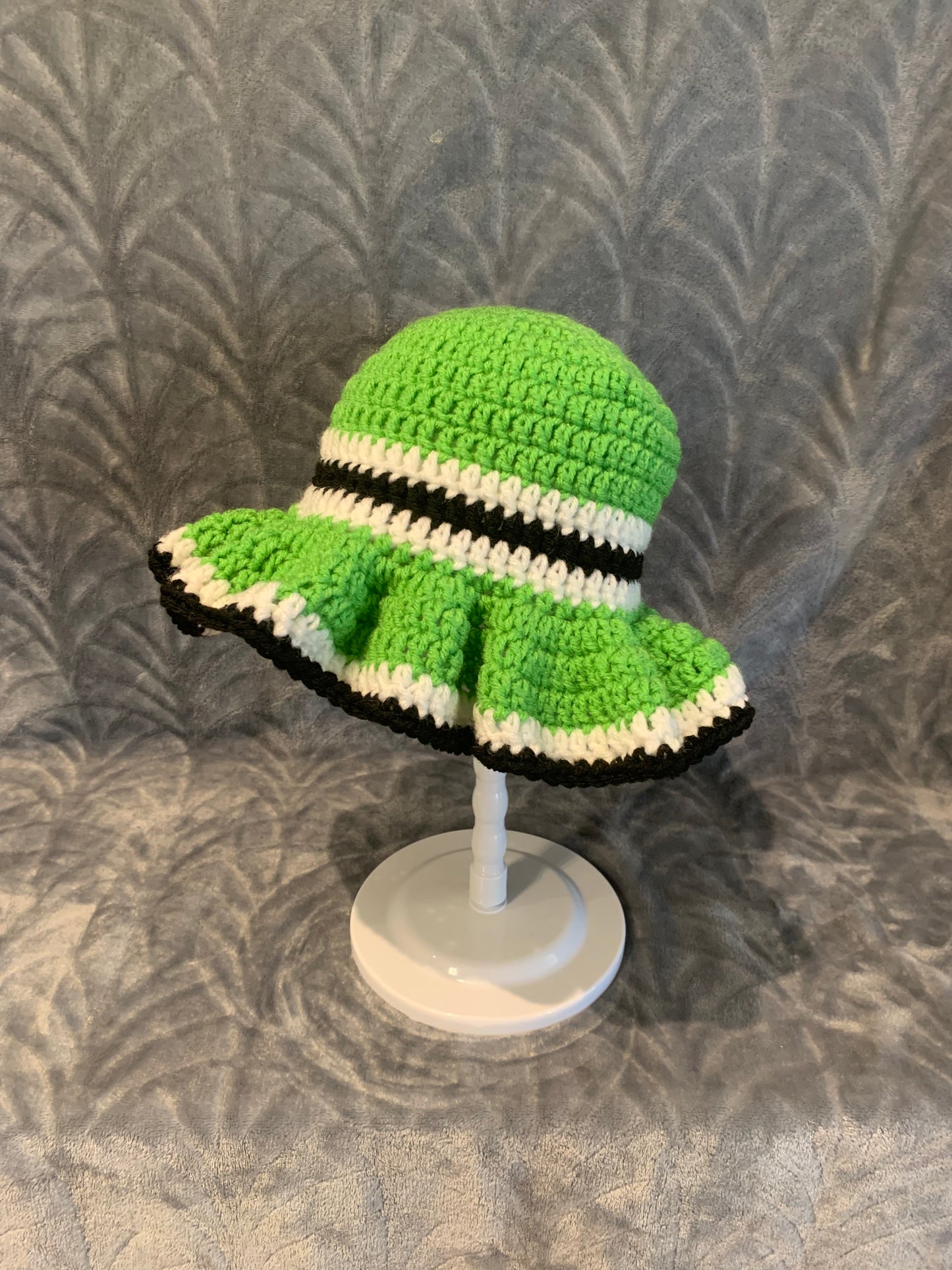 Lime Green Saddle Style Wavy Bucket Hat (Copy)
