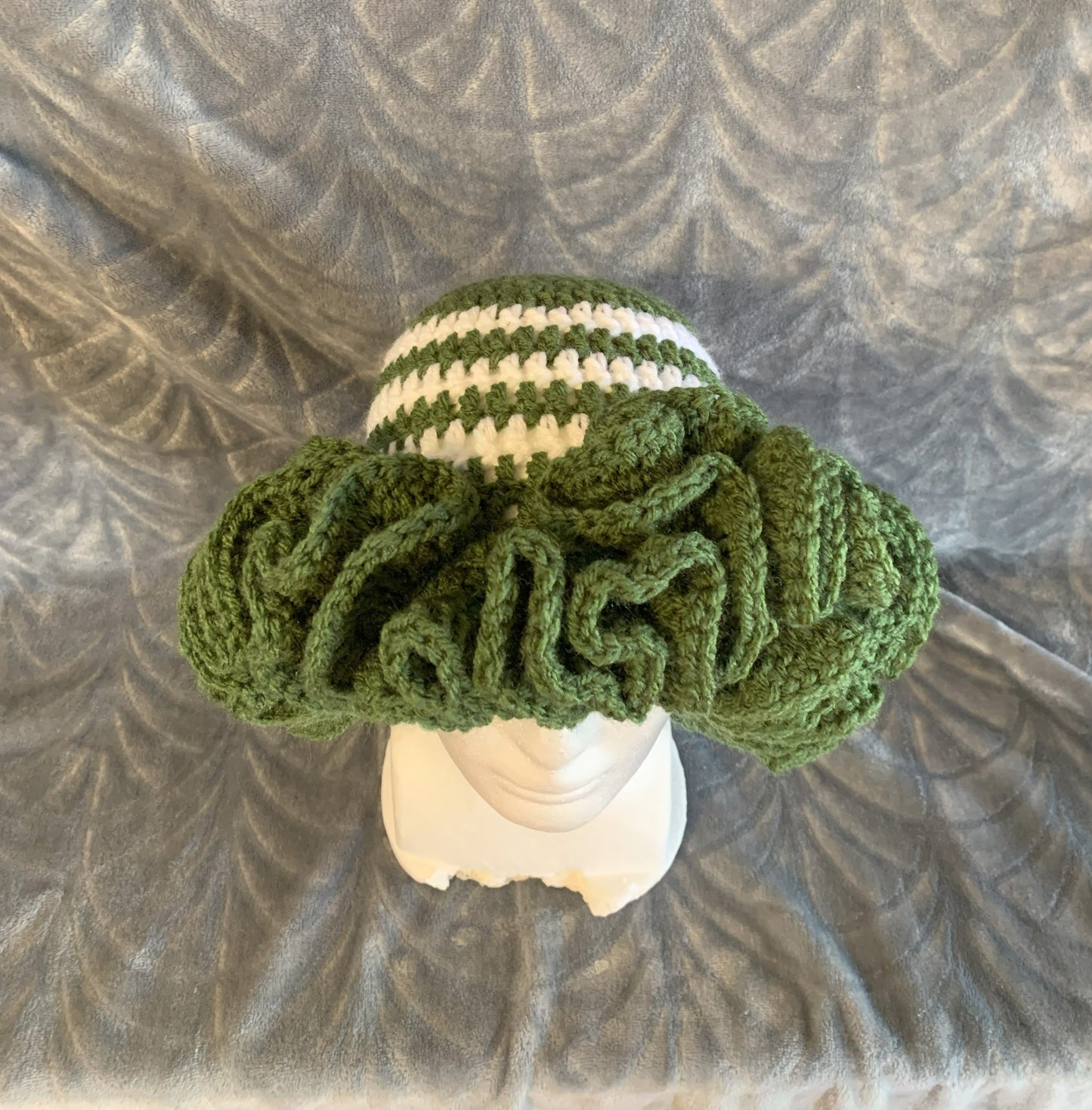 Pistachios and Creme Xtreme ruffle Bucket Hat