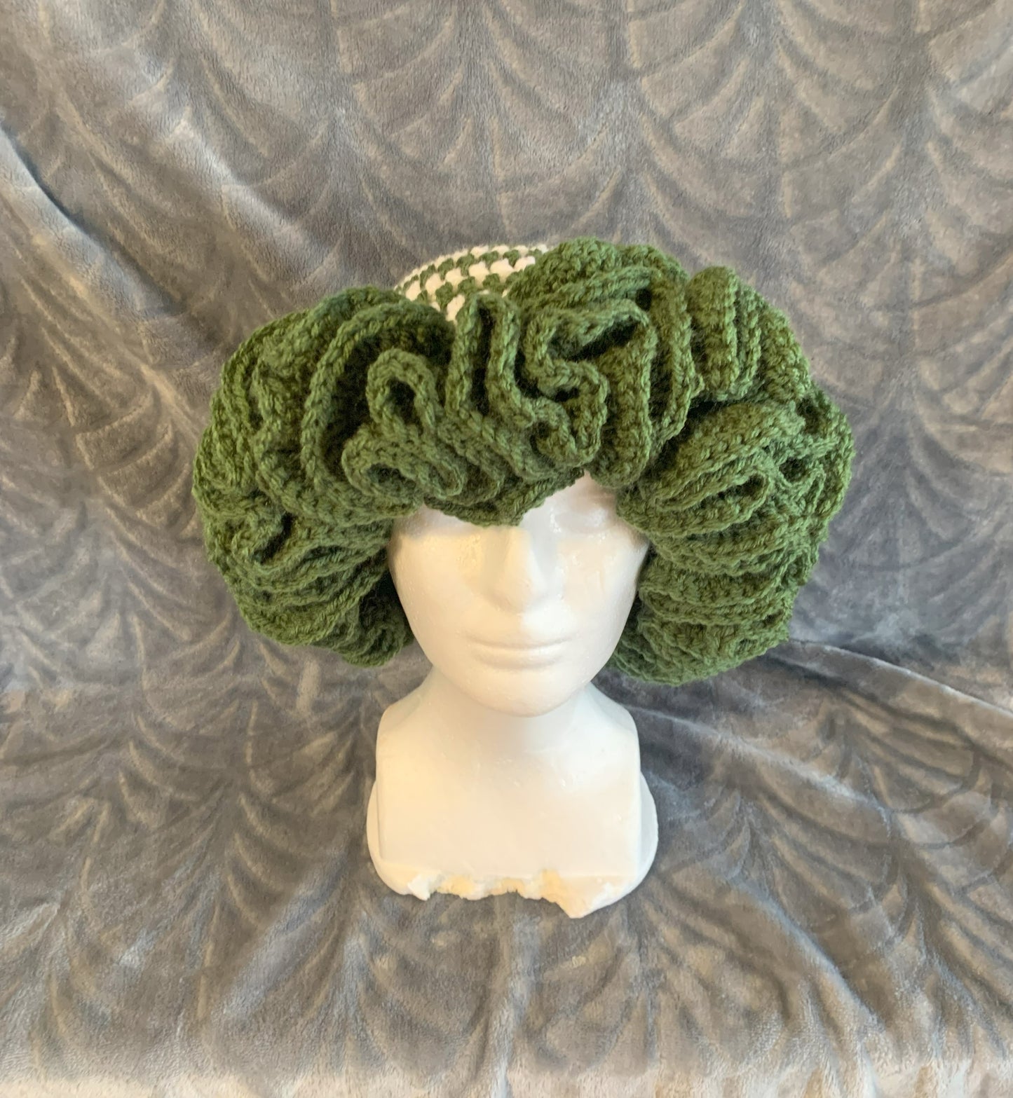 Pistachios and Creme Xtreme ruffle Bucket Hat