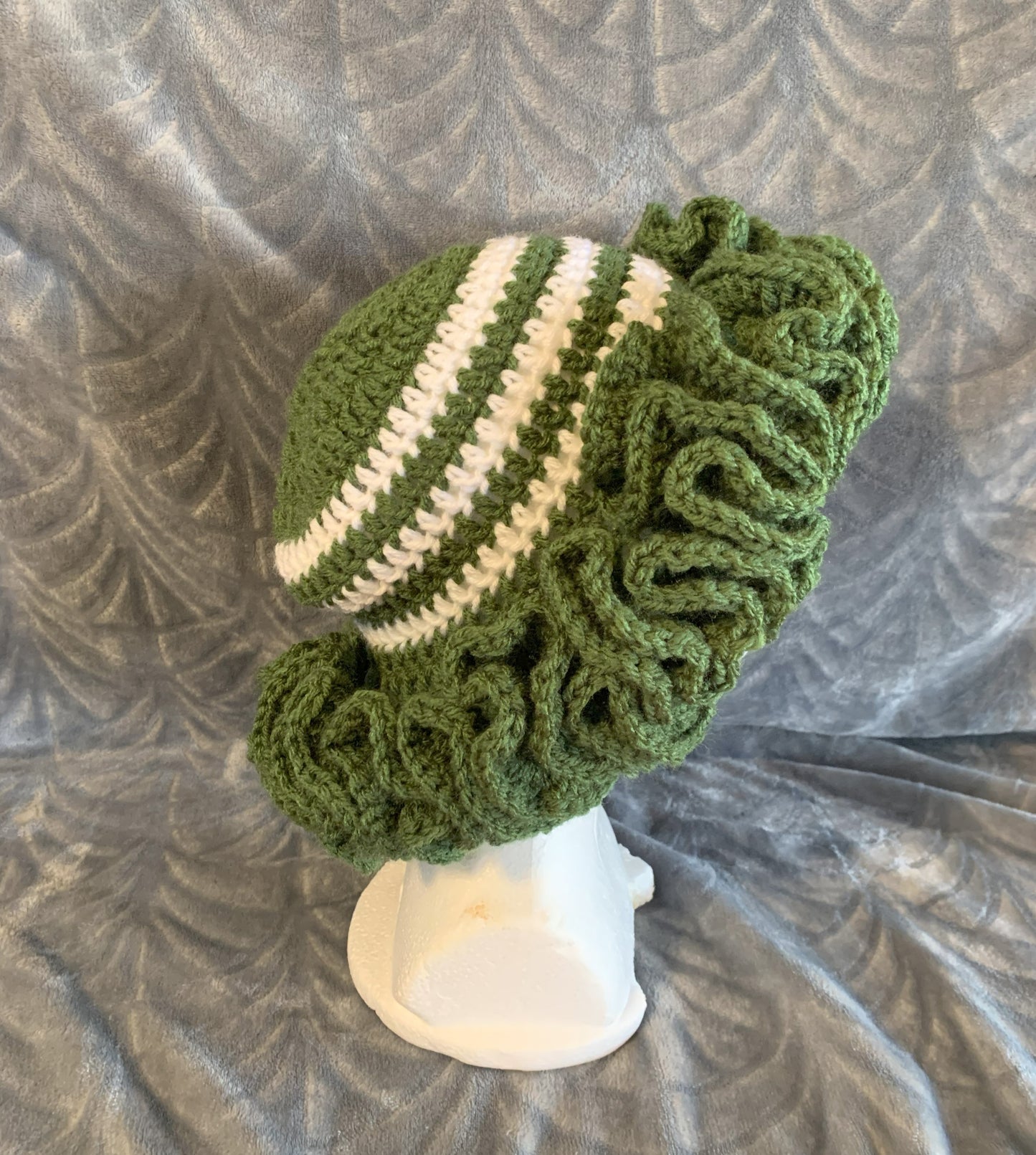 Pistachios and Creme Xtreme ruffle Bucket Hat
