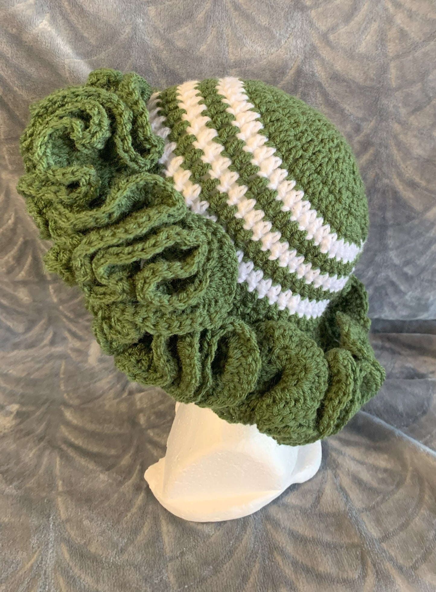 Pistachios and Creme Xtreme ruffle Bucket Hat