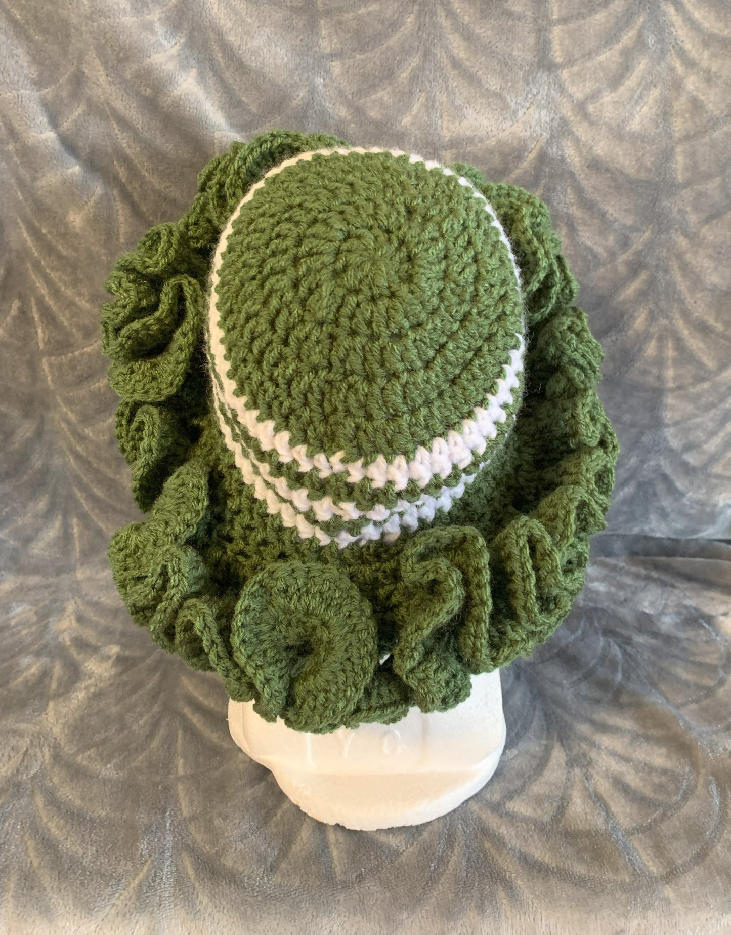 Pistachios and Creme Xtreme ruffle Bucket Hat