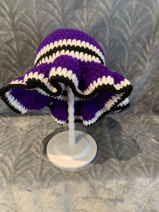 Purple Style Wavy Bucket Hat